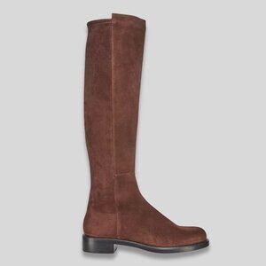 STUART WEITZMAN Gisele 50/50 Boots Suede Walnut Size 9